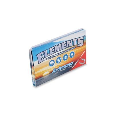 ELEMENTS® Artesano – Χαρτάκια Στριφτού 1 ¼ με Τζιβάνες και Δισκάκι