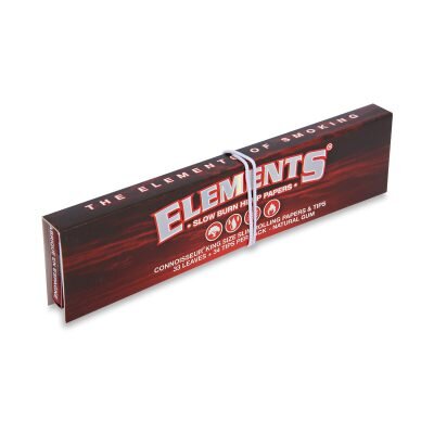 ELEMENTS® Connoisseur Red - Χαρτάκια Στριφτού Μεγάλα KingSize Slim Με Τζιβάνες