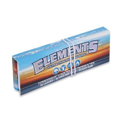 ELEMENTS® Connoisseur - Χαρτάκια Στριφτού 1¼ Με Τζιβάνες