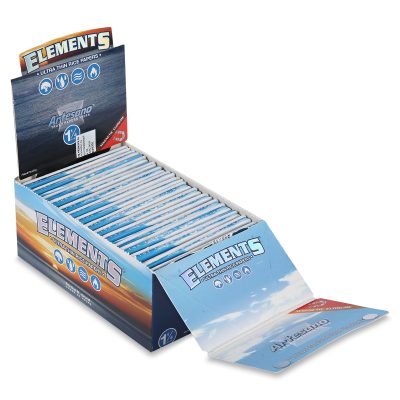 ELEMENTS® Χαρτάκια Στριφτού 1 ¼ με Τζιβάνες και Δισκάκι - Κουτί