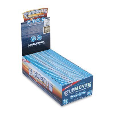 ELEMENTS® Χαρτάκια Στριφτού Μικρά Διπλή Συσκευασία - Κουτί