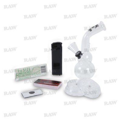 Amsterdam Γυάλινο Bong Σετ Δώρου 12cm