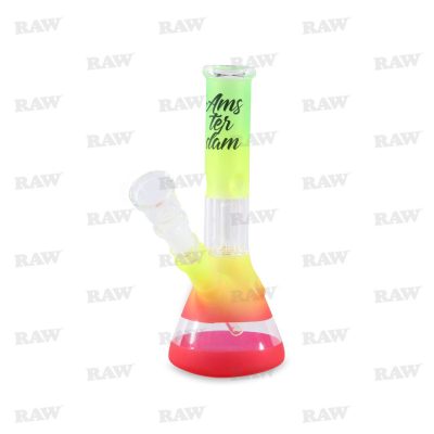 Amsterdam Rasta Γυάλινο Ice Bong 19cm