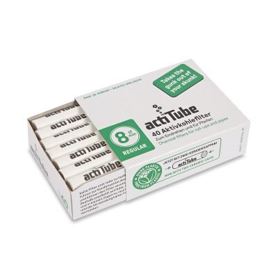 Acti Tube Φιλτράκια Ενεργού Άνθρακα Regular 8mm 40 Φίλτρα