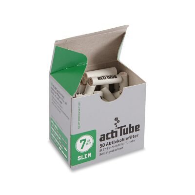 Acti Tube Φιλτράκια Ενεργού Άνθρακα Slim 7mm 50 Φίλτρα