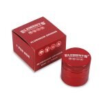 ELEMENTS® Κόκκινο Grinder Τρίφτης Καπνού Αλουμινίου 4μέρη Mini