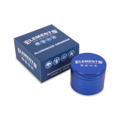 ELEMENTS® Μπλε Grinder Αλουμινίου 4μέρη Large