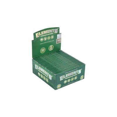 ELEMENTS® Πράσινο - Μεγάλα Χαρτάκια Στριφτού KingSize Slim - κουτί