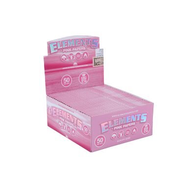 ELEMENTS® Ροζ – Χαρτάκια Στριφτού Μεγάλα KingSize Slim-1
