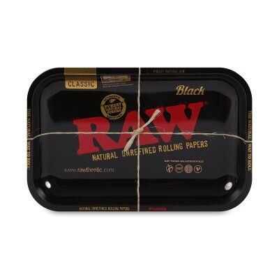 RAW® Metal Rolling Tray Black – Μεταλλικός Δίσκος Στριψίματος Small