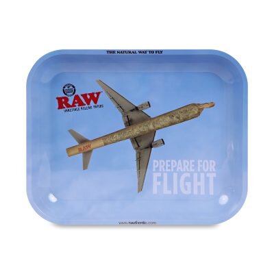 RAW® Metal Rolling Tray Flying – Μεταλλικός Δίσκος Στριψίματος Medium