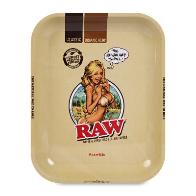 RAW® Metal Rolling Tray Girl – Μεταλλικός Δίσκος Στριψίματος Medium