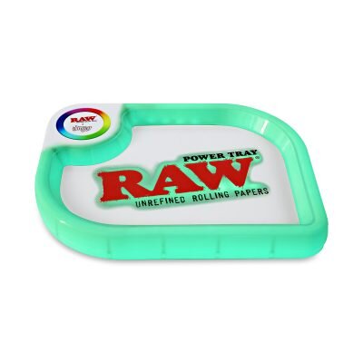 RAW® x ILMYO Power Rolling Tray – Δίσκος Στριψίματος Με RGB LED Φως - πράσινο