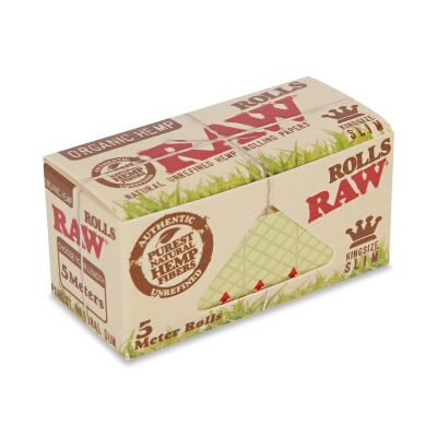 RAW® Αυθεντικά Αλεύκαντο Ρολό Στριφτού Μεγάλο KingSize Slim – 5 Μέτρων