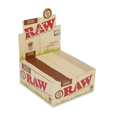 RAW® Αυθεντικά Αλεύκαντο – Χαρτάκια Στριφτού Μεγάλα KingSize Slim - Κουτί