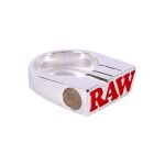 RAW SILVER RING Δαχτυλίδι με κόκκινο λογότυπο