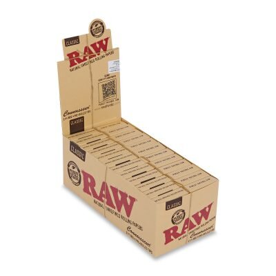 RAW® Κλασικό Connoisseur – Χαρτάκια Στριφτού 1¼ Με Προτυλιγμένες Τζιβάνες
