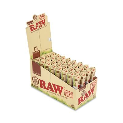 RAW® Κώνος Αυθεντικά Αλεύκαντος 1¼ – 6 τεμάχια-Κουτί