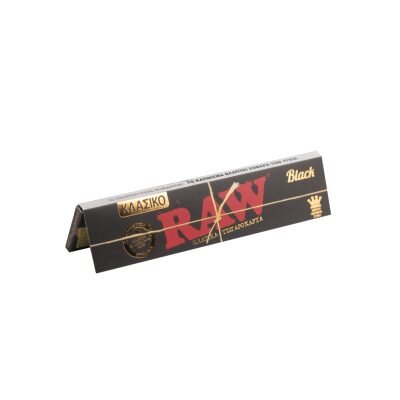 RAW® Μαύρο Κλασικό – Χαρτάκια Στριφτού Μεγάλα KingSize Slim