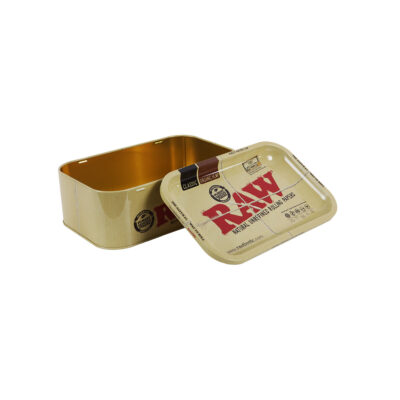 RAW® Munchies Box – Μεταλλικό Κουτί Αποθήκευσης με Δίσκο Στριψίματος