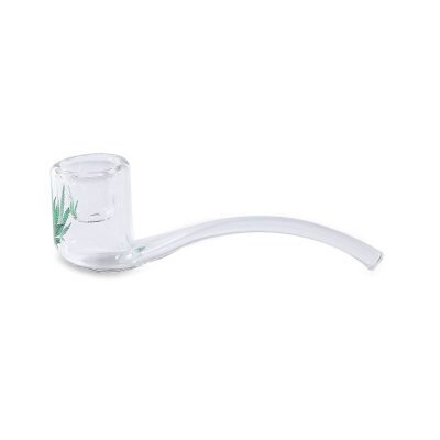 Black Leaf® Γυάλινη Πίπα Kinked – Πίπα Hemp για ξηρό βότανο - 1