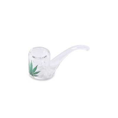 Black Leaf® Γυάλινη Πίπα Kinked – Πίπα Hemp για ξηρό βότανο