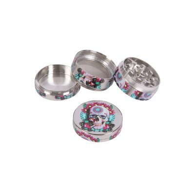 Champ High Skull Mini Μεταλλικό Grinder Τρίφτης Καπνού 4μέρη -1