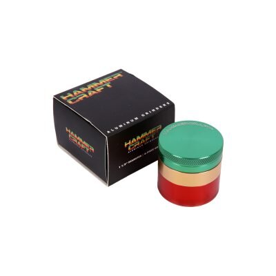 Hammercraft Rasta Grinder Τρίφτης Καπνού Αλουμινίου 4μέρη Mini