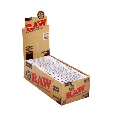 RAW® Κλασικό – Χαρτάκια Στριφτού Μικρό Μονό Με Κομμένες Γωνίες - Κουτί