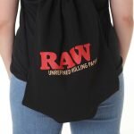 RAW® Μαύρη Τσάντα Πλάτης Drawstring Bag Black
