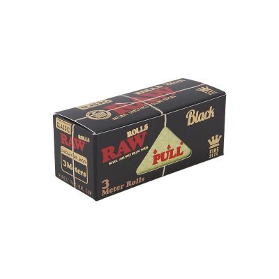 RAW® Μαύρο Κλασικό Ρολό Στριφτού Μεγάλο KingSize – 3 Μέτρων