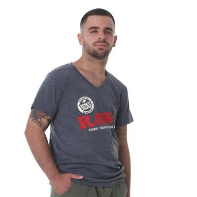 Rolling Papers Κοντομάνικο T-Shirt Γκρι RAW Edition