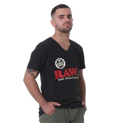 Rolling Papers Κοντομάνικο T-Shirt Μαύρο RAW Edition