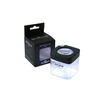 Smokus Focus Βάζο Με Led & Μεγεθυντικό Φακό Comet Black