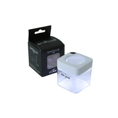 Smokus Focus Βάζο Με Led & Μεγεθυντικό Φακό Comet White