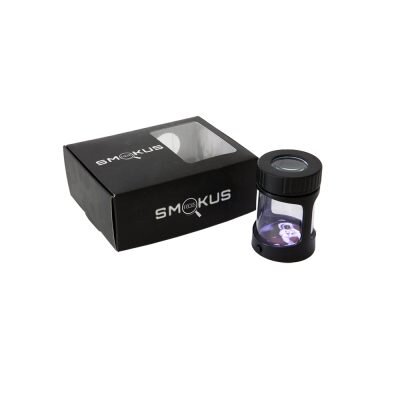 Smokus Focus Βάζο Με Led & Μεγεθυντικό Φακό Horizon Black