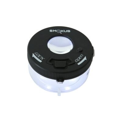 Smokus Focus Βάζο Με Led & Μεγεθυντικό Φακό Jetpack Black