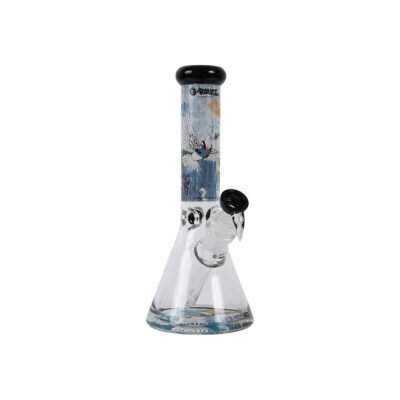 Γυάλινο Ice Bong G-Rollz Banksy's 'Graffiti Armored Dove' Beaker White 35cm