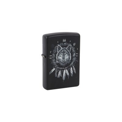 Zippo® Αναπτήρας Μαύρος AH Wolf