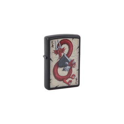 Zippo® Αναπτήρας Μαύρος Dragon Ace Design