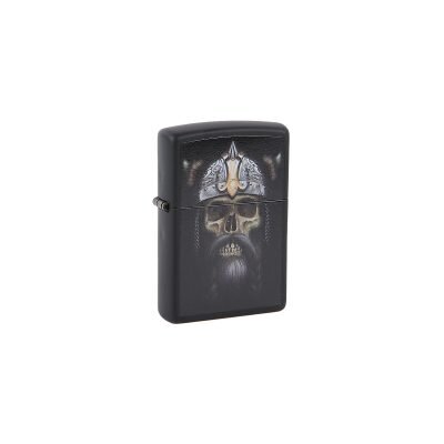 Zippo® Αναπτήρας Μαύρος Viking Skull Design