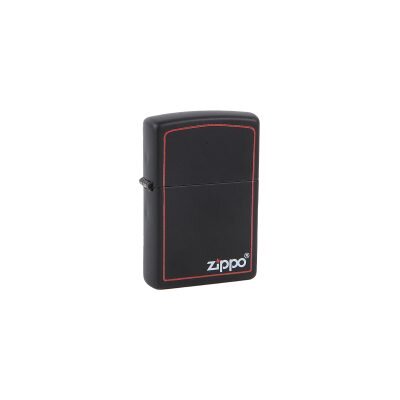 Zippo® Αναπτήρας Μαύρος Ματ με Κόκκινο Περίγραμμα