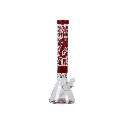 Γυάλινο Ice Bong Amsterdam Mixed Red Drops 40cm