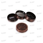 Amsterdam Leaf 4 Part Zinc Grinder 60mm