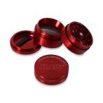 Hammercraft x RAW® Κόκκινο Grinder Τρίφτης Καπνού Αλουμινίου 4μέρη Small-1