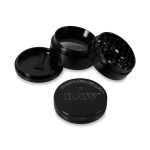Hammercraft x RAW® Μαύρο Grinder Τρίφτης Καπνού Αλουμινίου 4μέρη Large-1