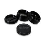Hammercraft x RAW® Μαύρο Grinder Τρίφτης Καπνού Αλουμινίου 4μέρη Medium-1