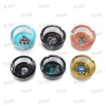 Champ Skull Round Glass Ashtray
