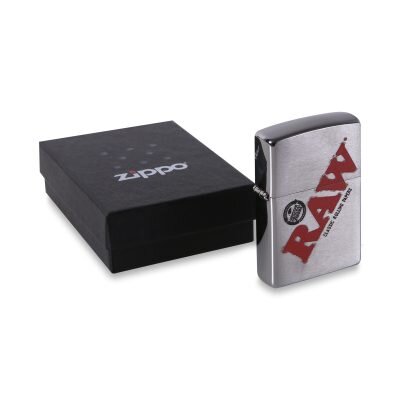 RAW® Zippo Αναπτήρας Silver With Logo
