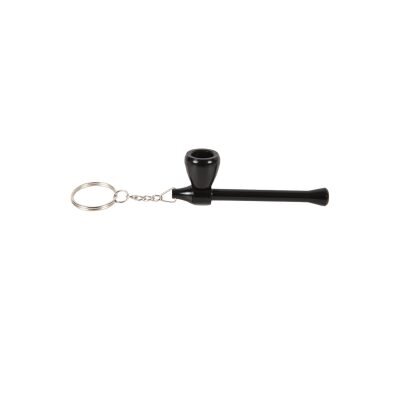 Μεταλλική Πίπα Hemp Μπρελόκ Black